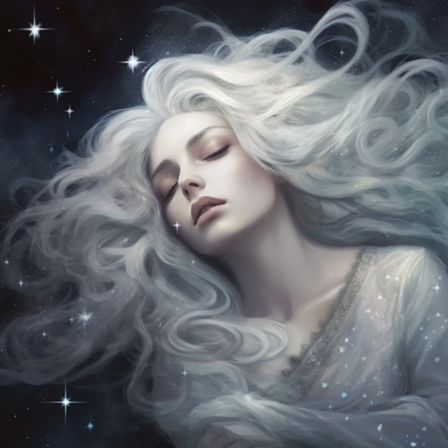 The Dream Weaver was a tall, ethereal figure with flowing silver hair and eyes that sparkled like the night sky. 