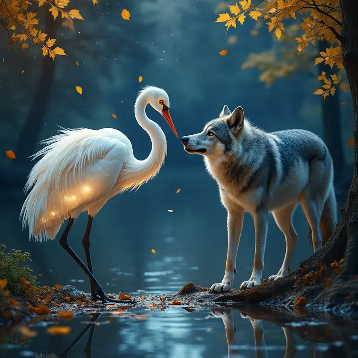 Bedtime Stories for Kids: The Wolf and the Crane  