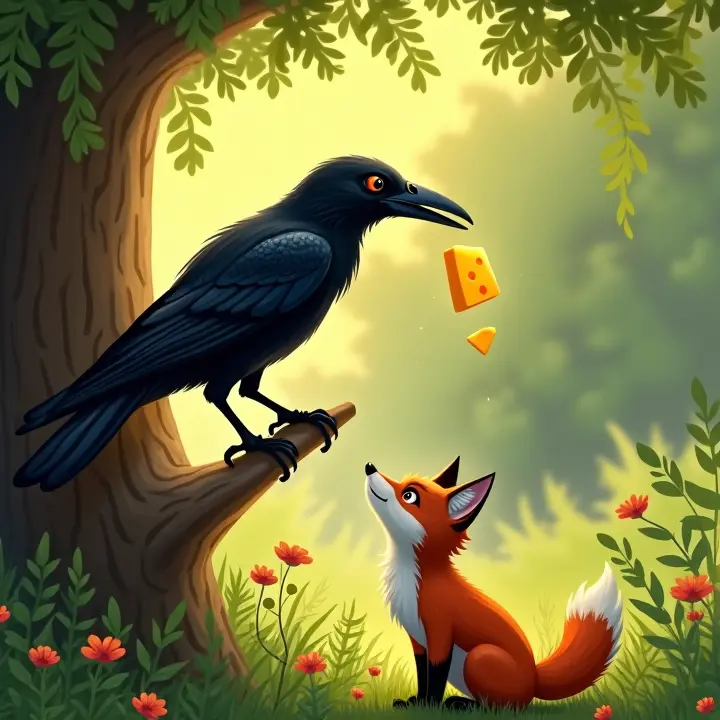 Bedtime Stories for Kids: The Fox and the Crow  